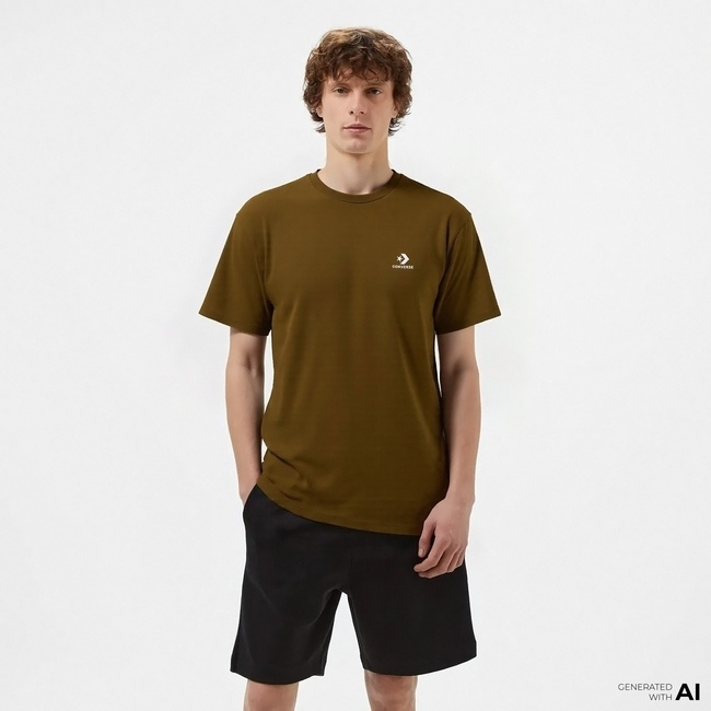  Converse Go-To Unisex Haki T-Shirt