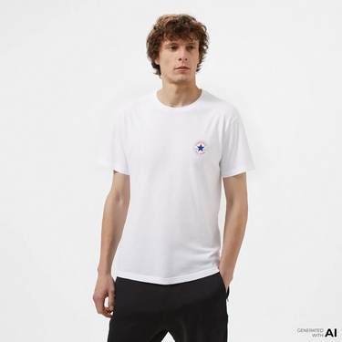  Converse Go-To Unisex Beyaz T-Shirt