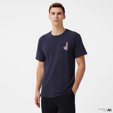  Converse Erkek Baskılı Siyah T-Shirt