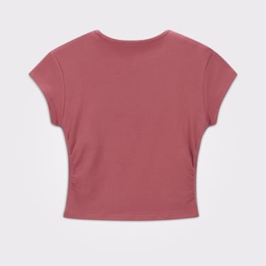  Converse Wordmark Kadın Bordo T-Shirt