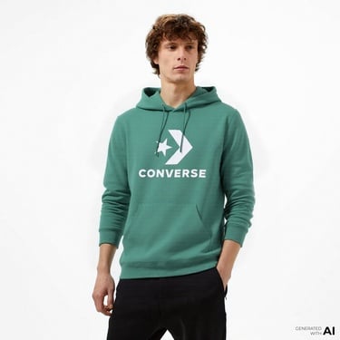  Converse Go To Pullover Unisex Yeşil Hoodie