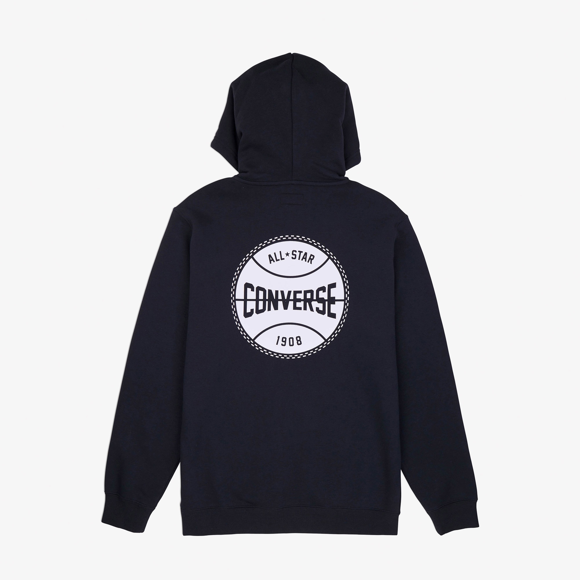 Converse Erkek Grafik Baskılı Siyah Hoodie