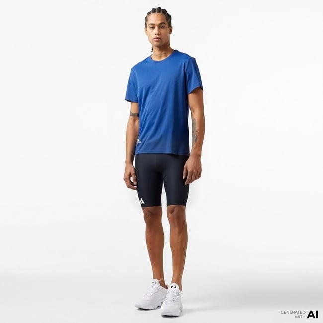  adidas Solid Erkek Siyah Tayt