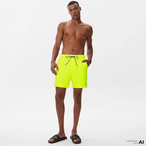  Puma Mid Erkek Sarı Deniz Şortu