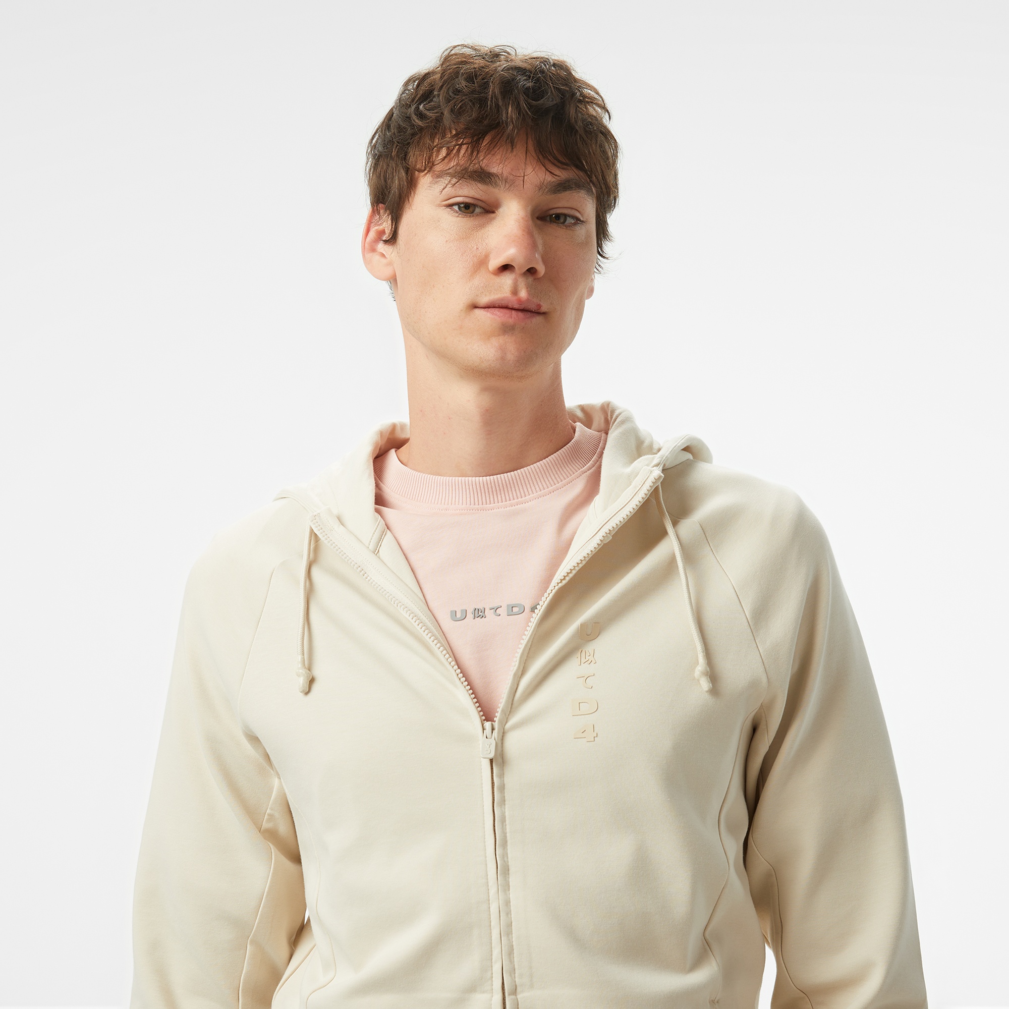 UNITED4 Erkek Krem Eşofman Üstü