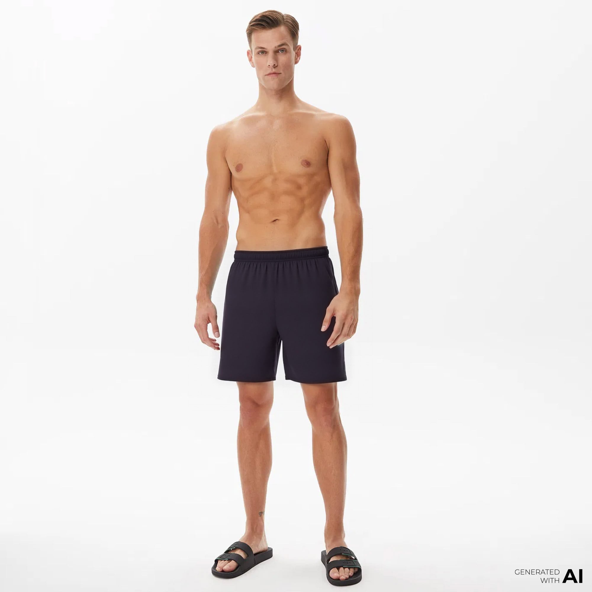  adidas Solid Clx Erkek Siyah Deniz Şortu