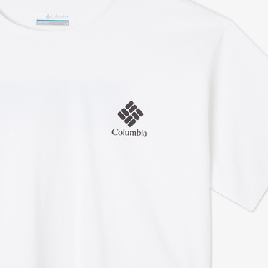  Columbia CSC Framed Halftone Kadın Beyaz Günlük T-Shirt