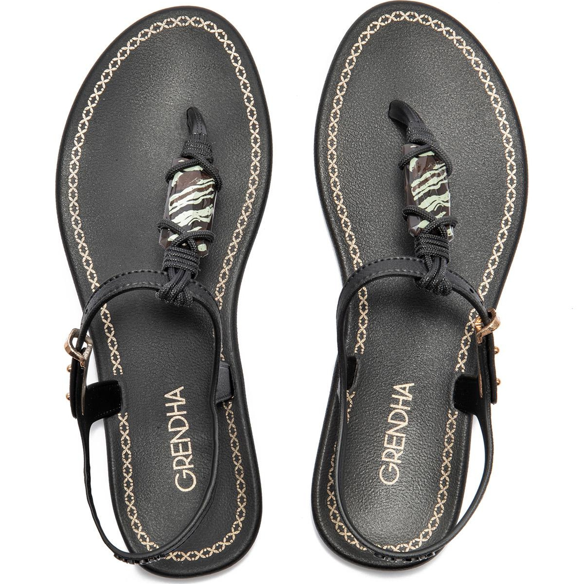 Cacau Rustica Kadın Parmak Arası Sandalet Siyah 35/40