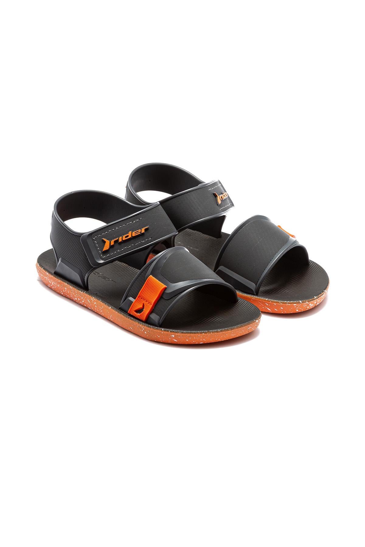  Kick Çocuk Sandalet Siyah-Turuncu 28/38