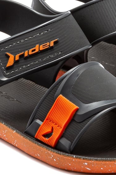  Kick Çocuk Sandalet Siyah-Turuncu 28/38