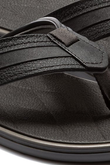  Malta Erkek Parmak Arası Terlik Siyah-Gri 39/46