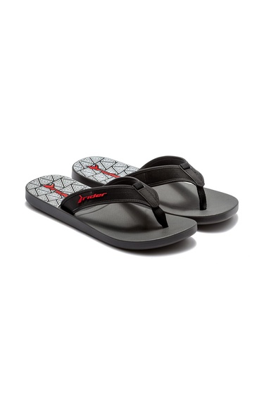  Impulse Graphics Erkek Parmak Arası Terlik Gri-Siyah 39/46