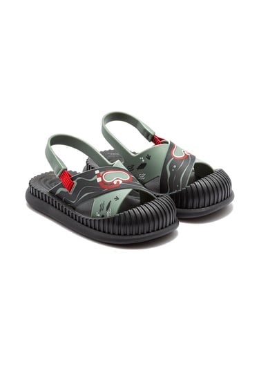  Fun Sea Çocuk Sandalet Gri-Yeşil 19/27