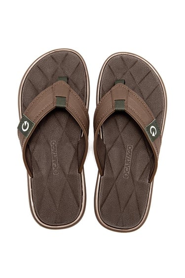  Malta Erkek Parmak Arası Terlik Kahverengi 39/46