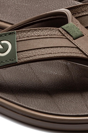  Malta Erkek Parmak Arası Terlik Kahverengi 39/46