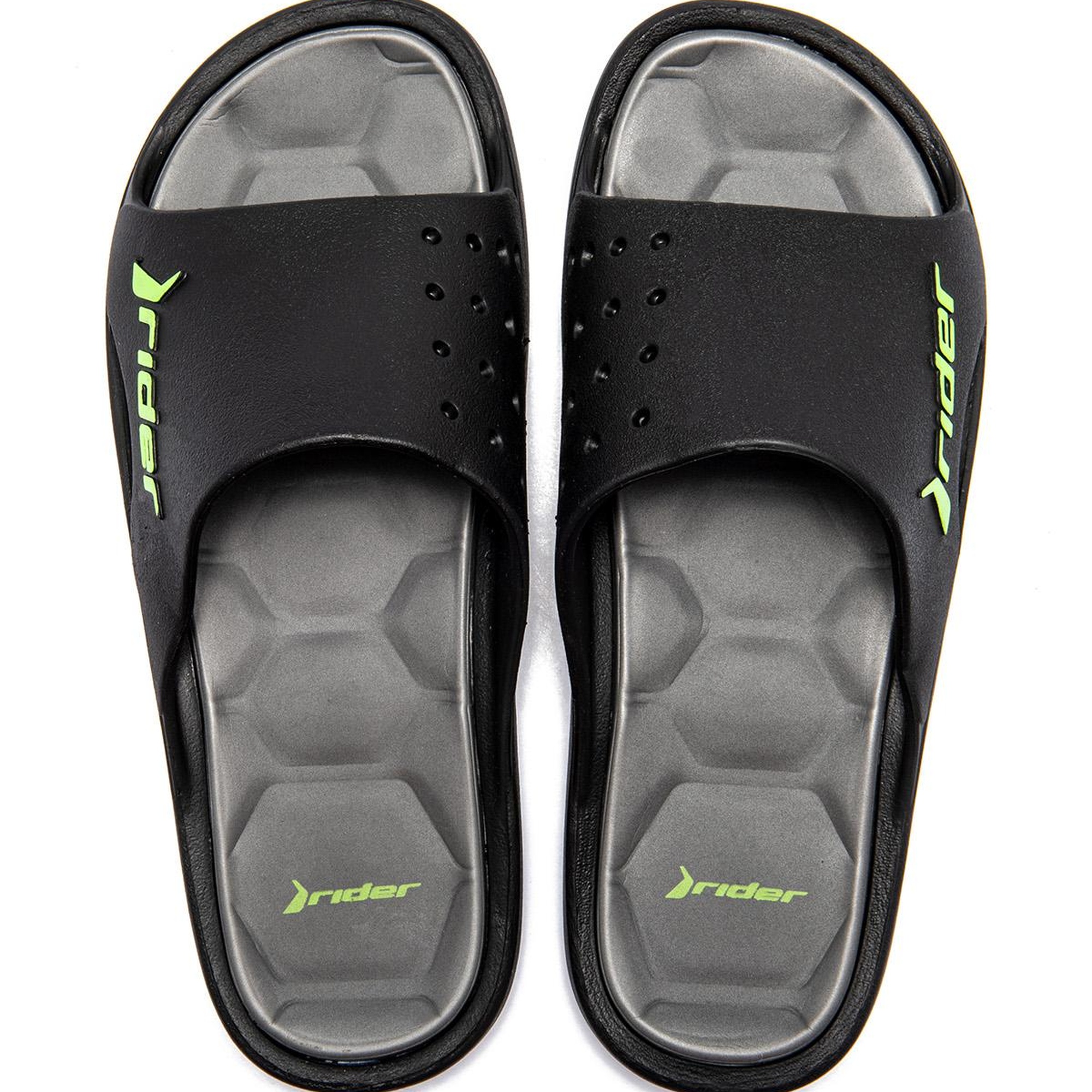 Bay Erkek Terlik Siyah-Yeşil 39/46