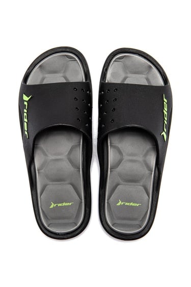  Bay Erkek Terlik Siyah-Yeşil 39/46