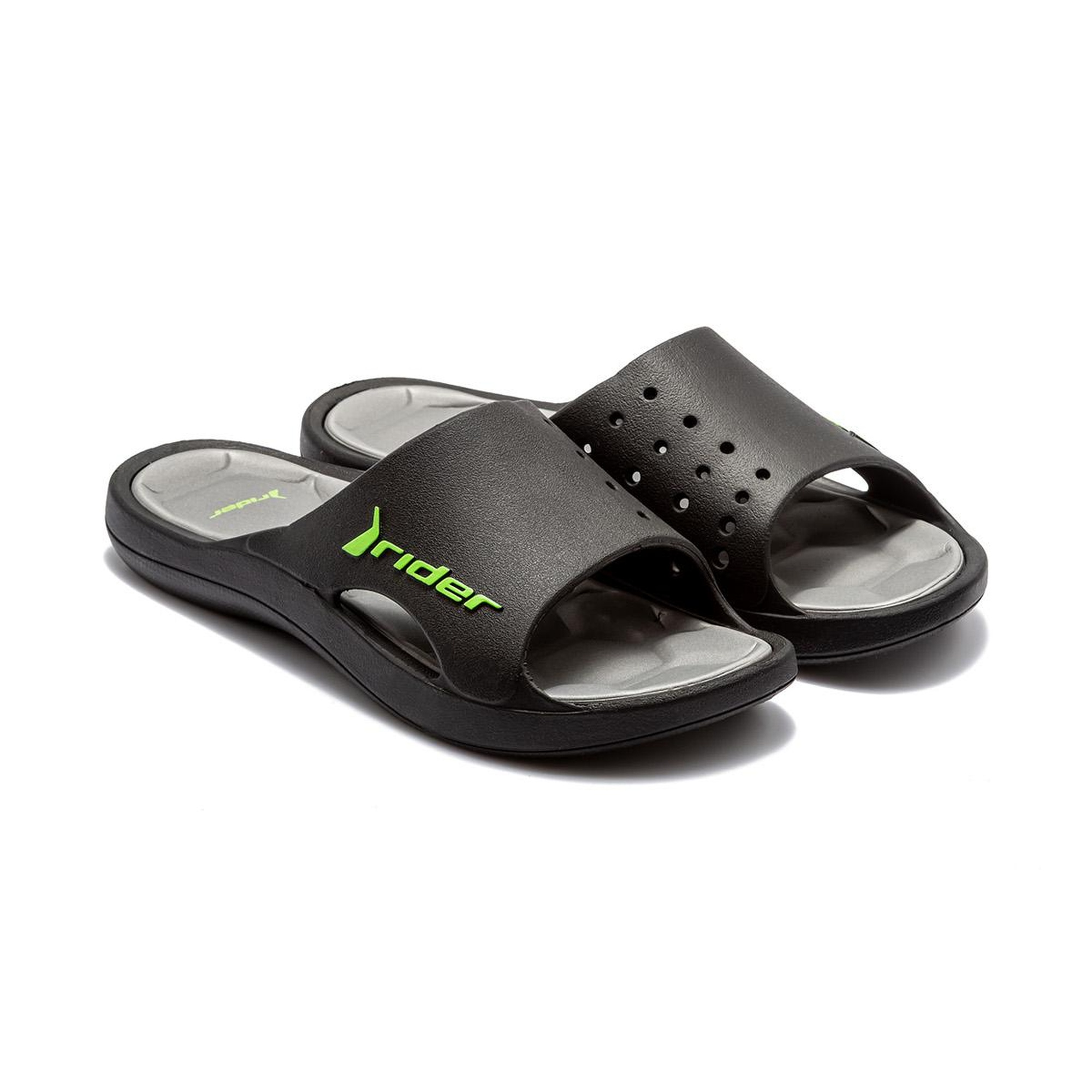 Bay Erkek Terlik Siyah-Yeşil 39/46