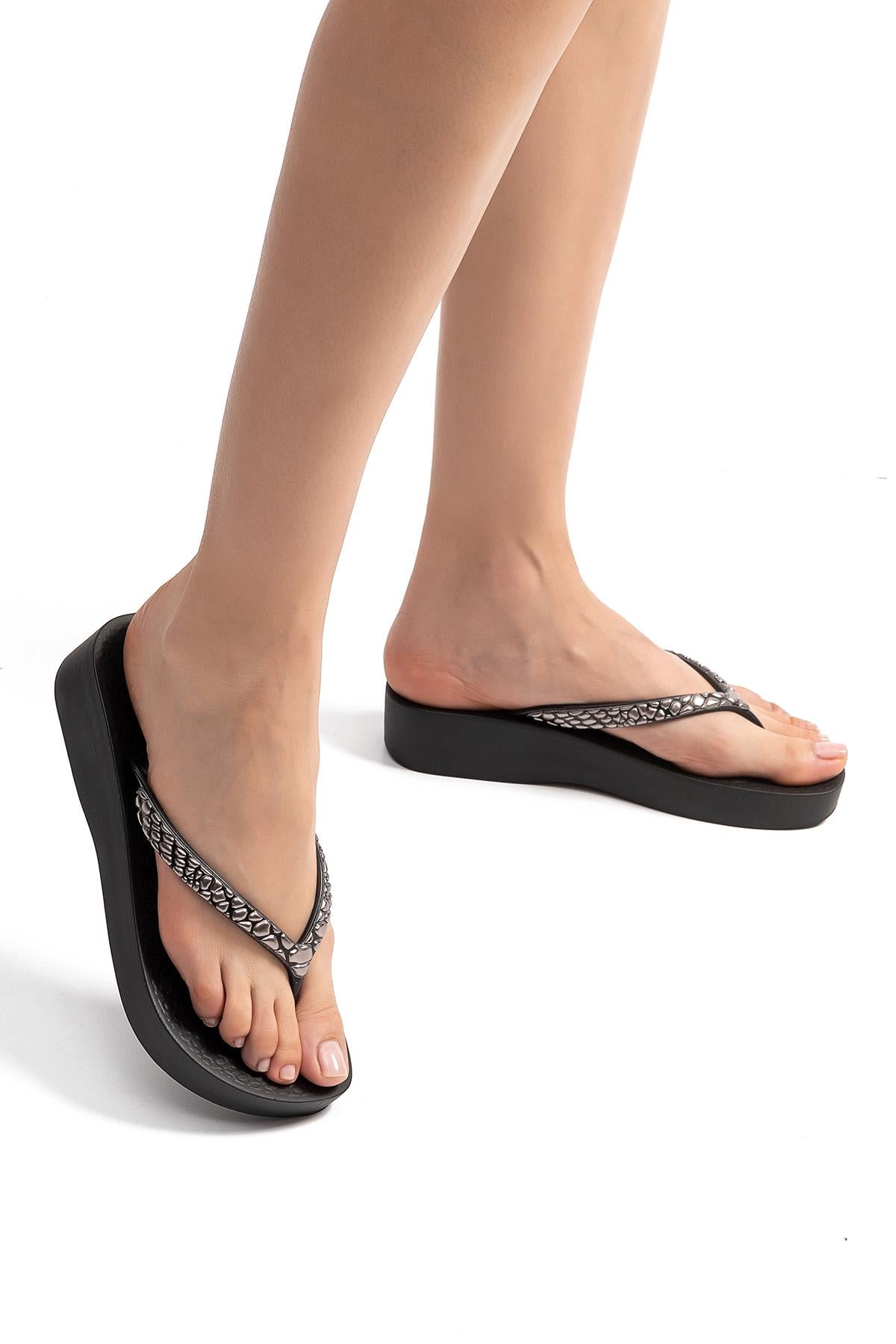  Mesh Ix Kadın Parmak Arası Terlik Siyah 35/40