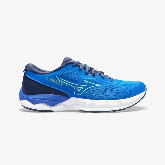  Mizuno Wave Revolt 3 Erkek Mavi Koşu Ayakkabısı