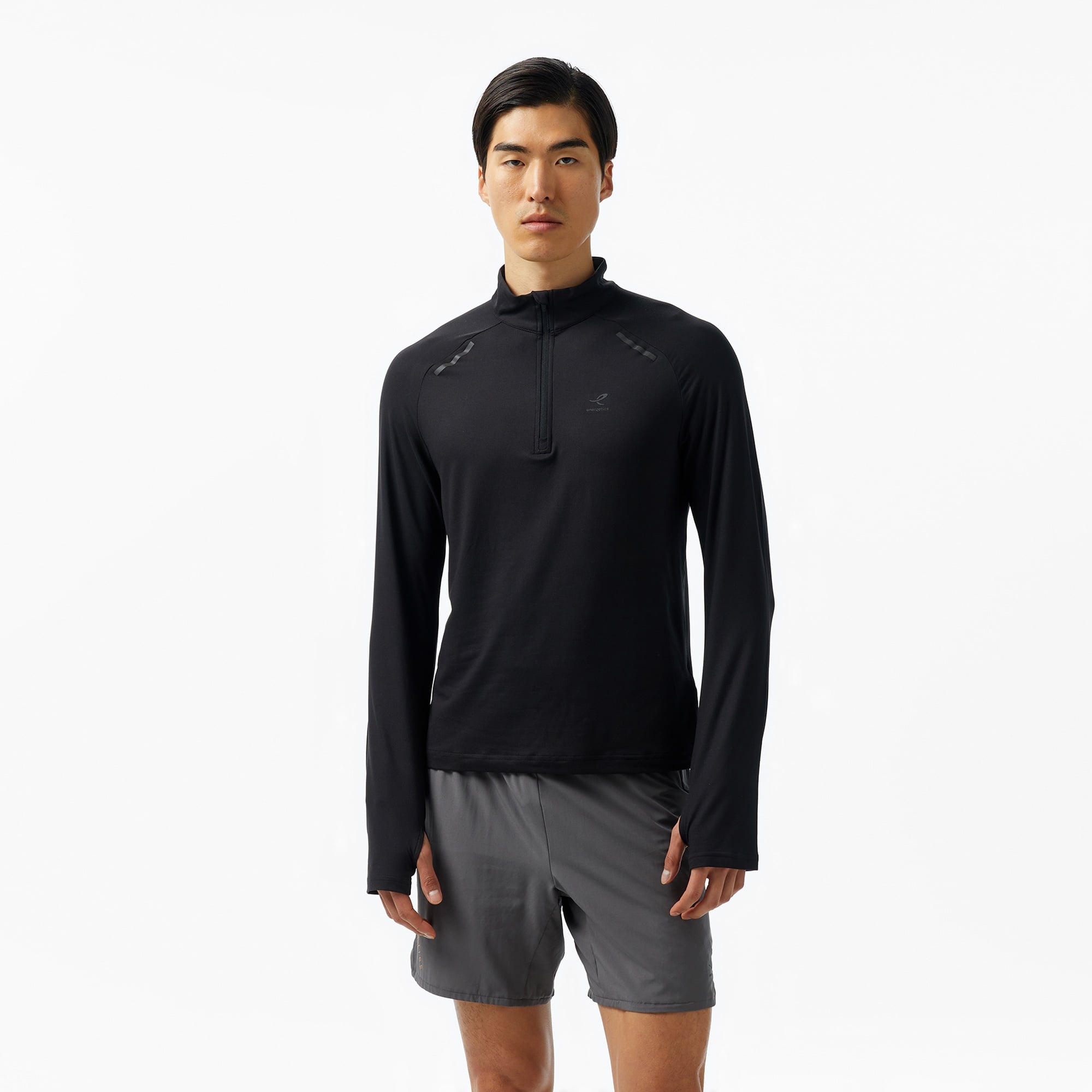 Energetics Cusco IV Erkek Siyah Koşu Sweatshirt