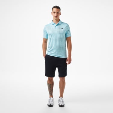  Under Armour Matchplay Printed Erkek Gri Golf Polo