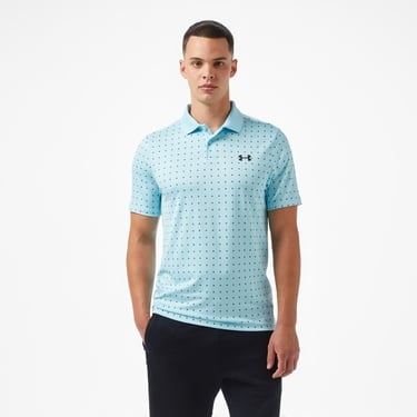  Under Armour Matchplay Printed Erkek Gri Golf Polo