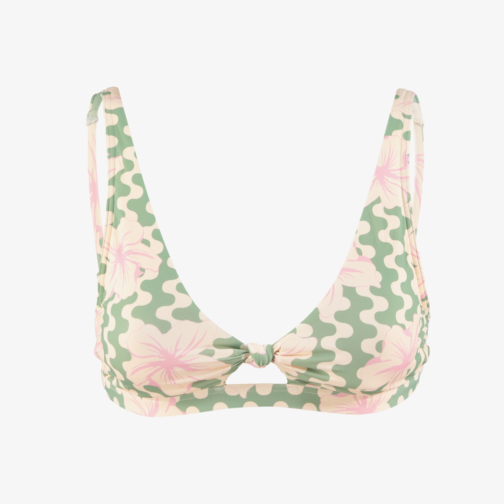 Roxy Hibiscus Daze Elong Tri Kadın Renkli Bikini Üstü