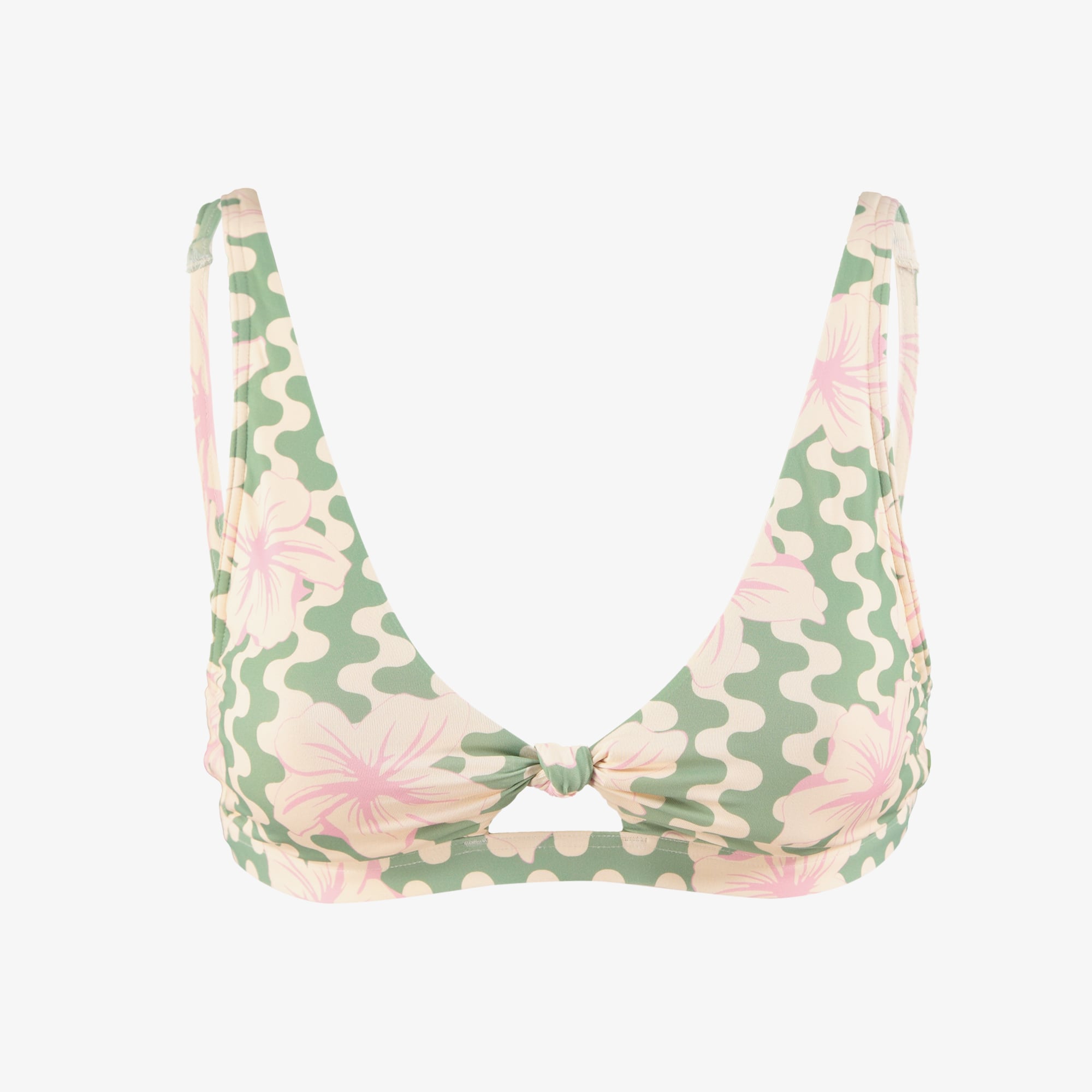  Roxy Hibiscus Daze Elong Tri Kadın Renkli Bikini Üstü