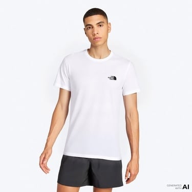  The North Face Simple Dome Erkek Beyaz Günlük T-Shirt