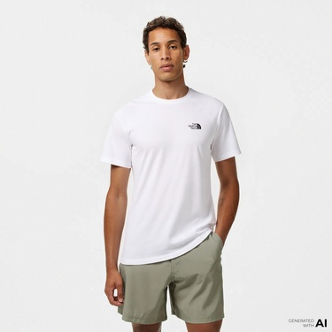  The North Face Gravel Erkek Beyaz Günlük T-Shirt