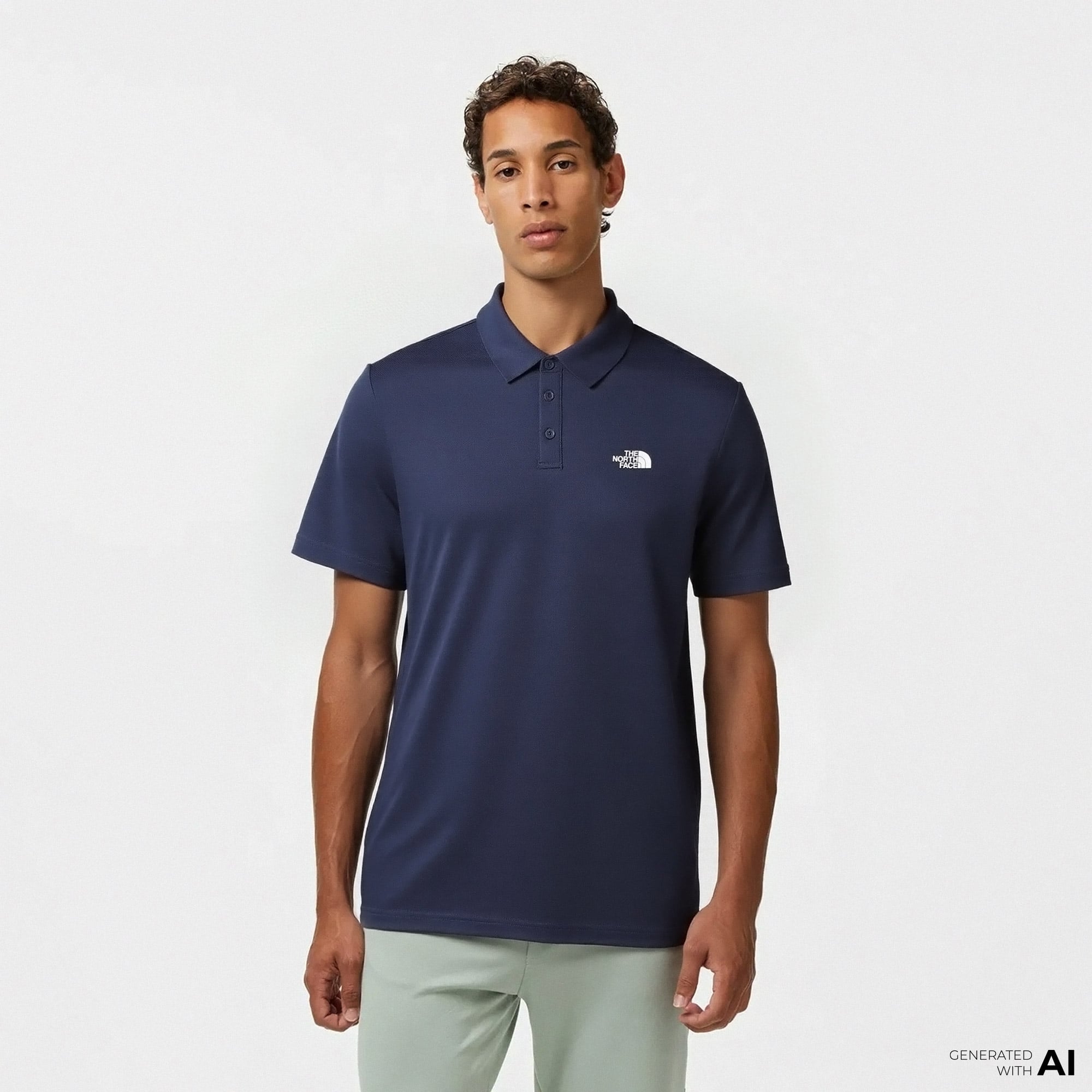  The North Face Tanken Erkek Lacivert Polo T-Shirt