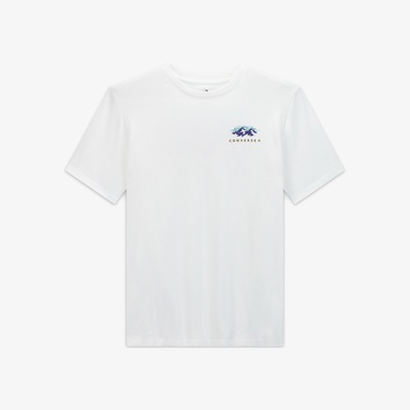  Converse Erkek Grafik Baskılı Beyaz T-Shirt