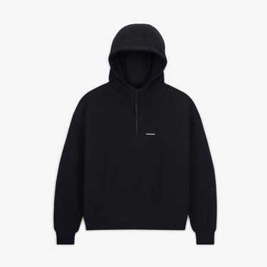  Converse Kadın Siyah Yarım Fermuarlı Hoodie