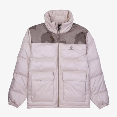  Converse Erkek Dik Yaka Bej Şişme Mont