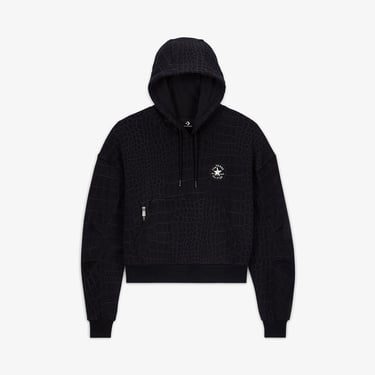  Converse Kadın Desenli Siyah Hoodie