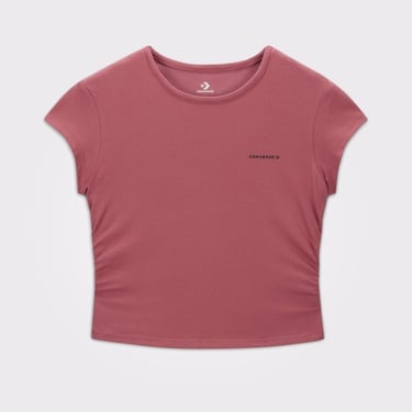  Converse Wordmark Kadın Bordo T-Shirt