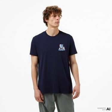  Converse Erkek Grafik Baskılı Lacivert T-Shirt