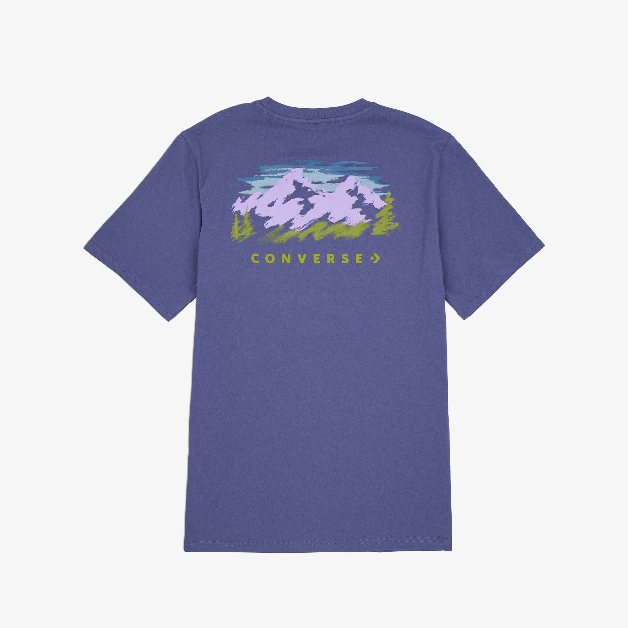 Converse Erkek Grafik Baskılı Mor T-Shirt