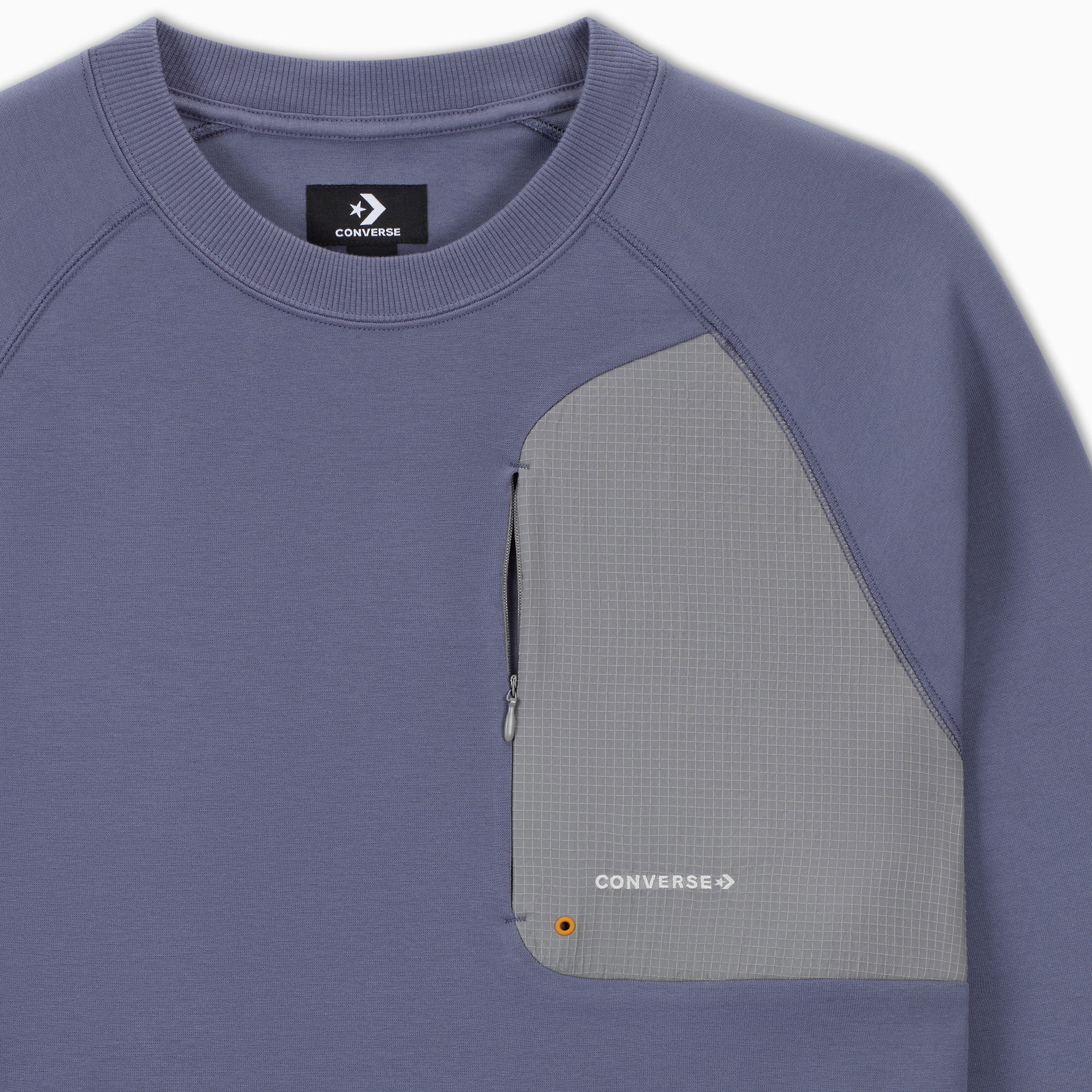 Converse Erkek Loose Fit Mor Sweatshirt