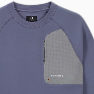  Converse Erkek Loose Fit Mor Sweatshirt