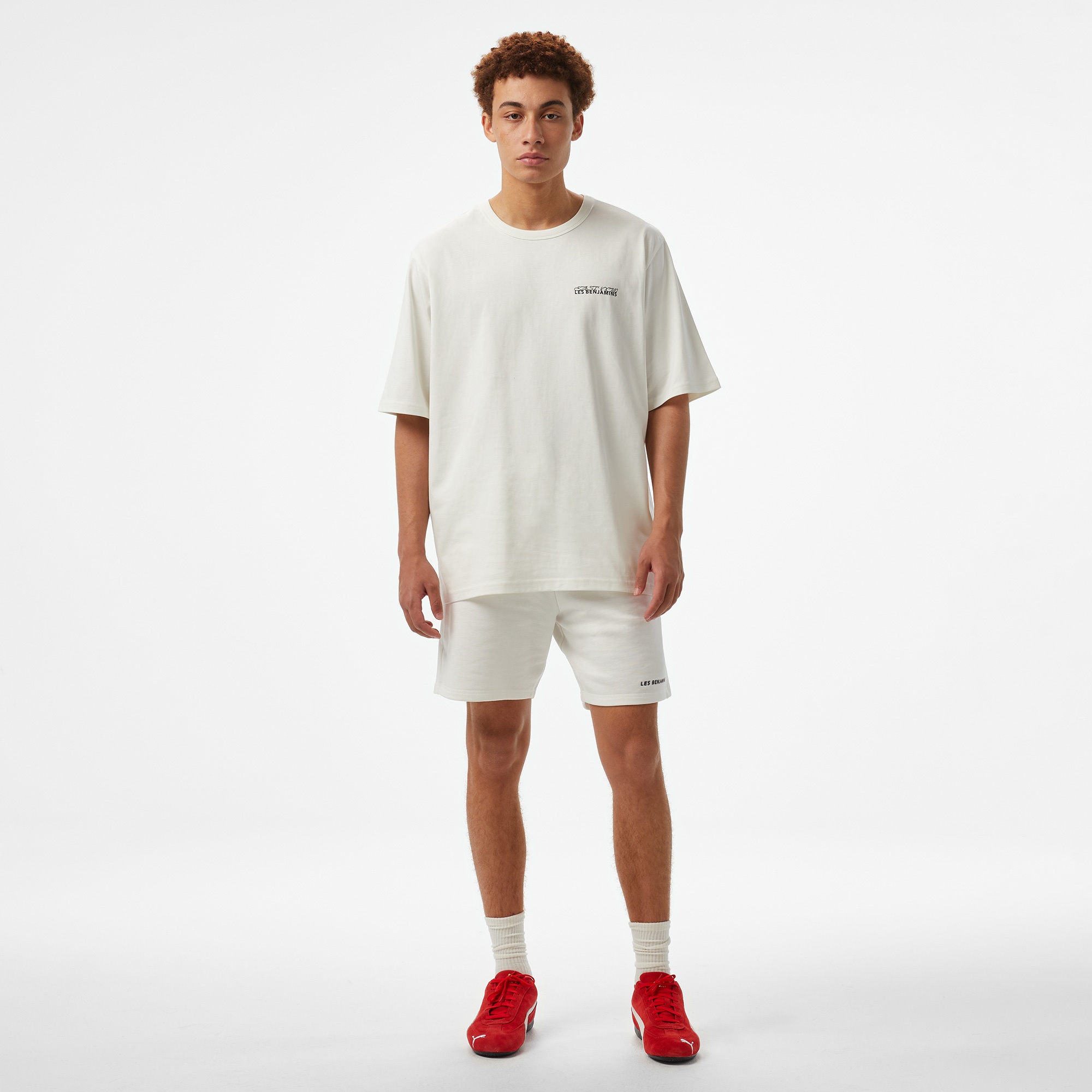 Les Benjamins Essentials Erkek Beyaz Şort