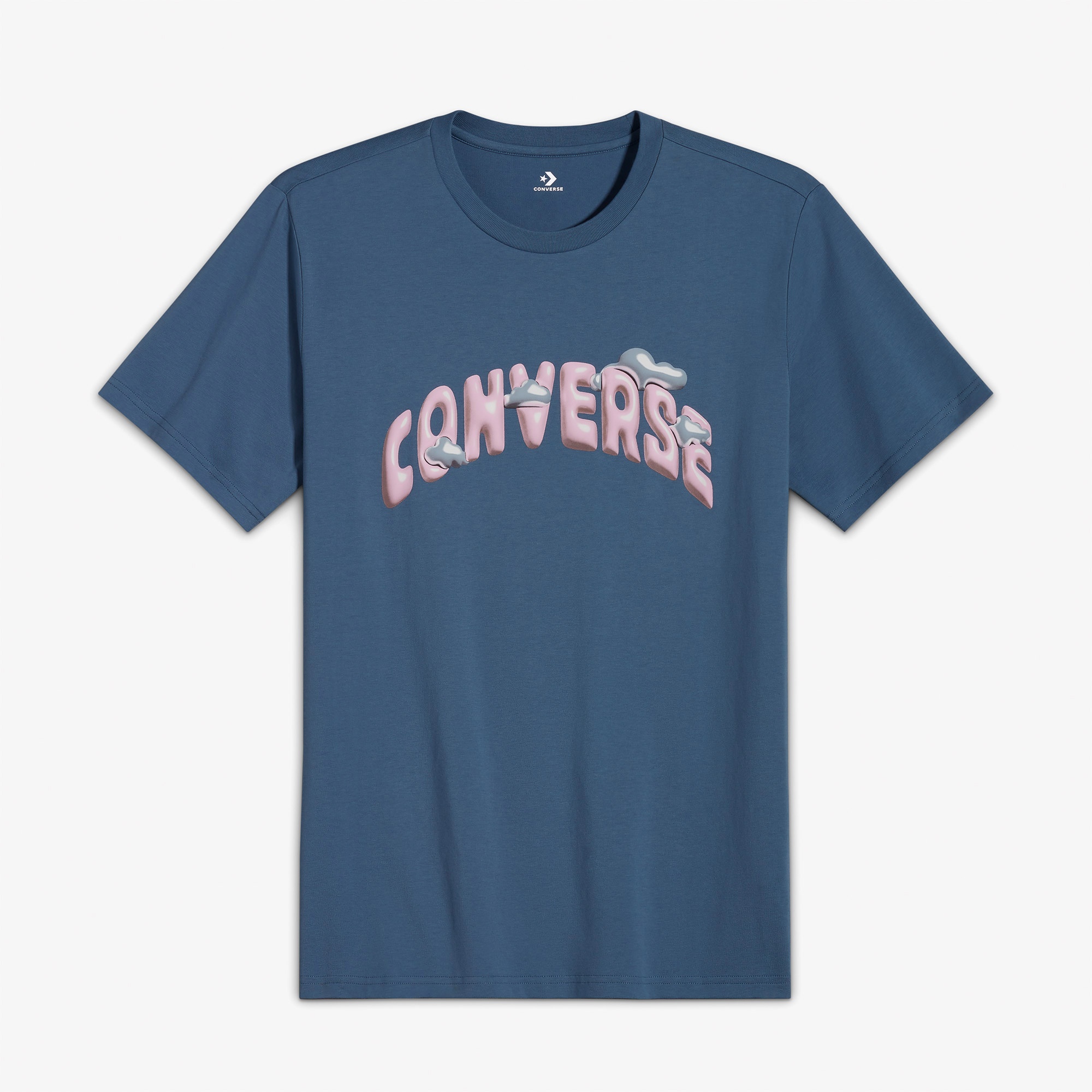 Converse Erkek Baskılı Mavi T-Shirt