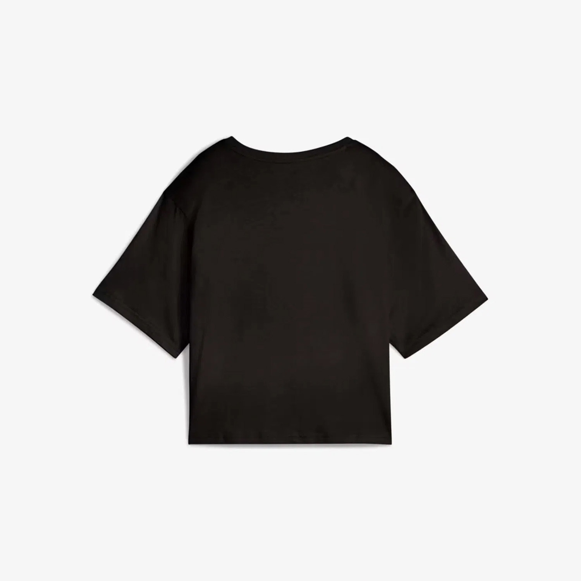 Puma Ess Cropped No 1 Logo Kadın Siyah T-Shirt