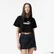 Puma Ess Cropped No 1 Logo Kadın Siyah T-Shirt