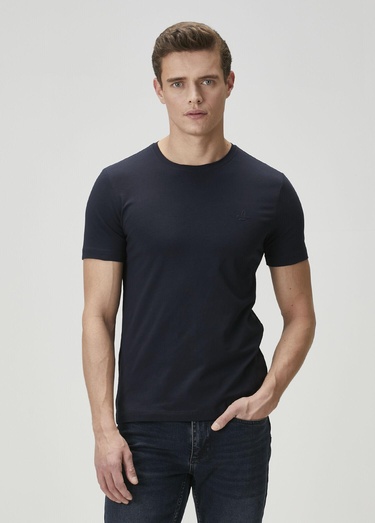  Beymen Club Erkek Lacivert Basic T-shirt