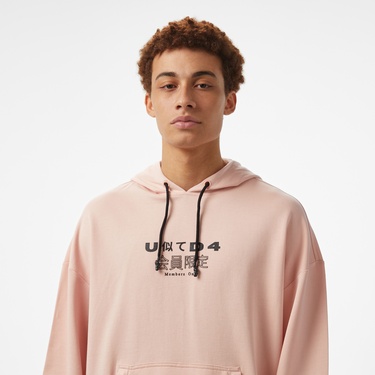  UNITED4 Oversize Unisex Pembe Sweatshirt