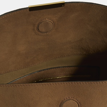  Kadın Taba Süet Omuz Çantası