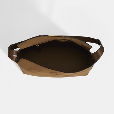  Kadın Taba Süet Omuz Çantası