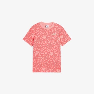 Puma Flaming Love Aop Çocuk Turuncu T-Shirt